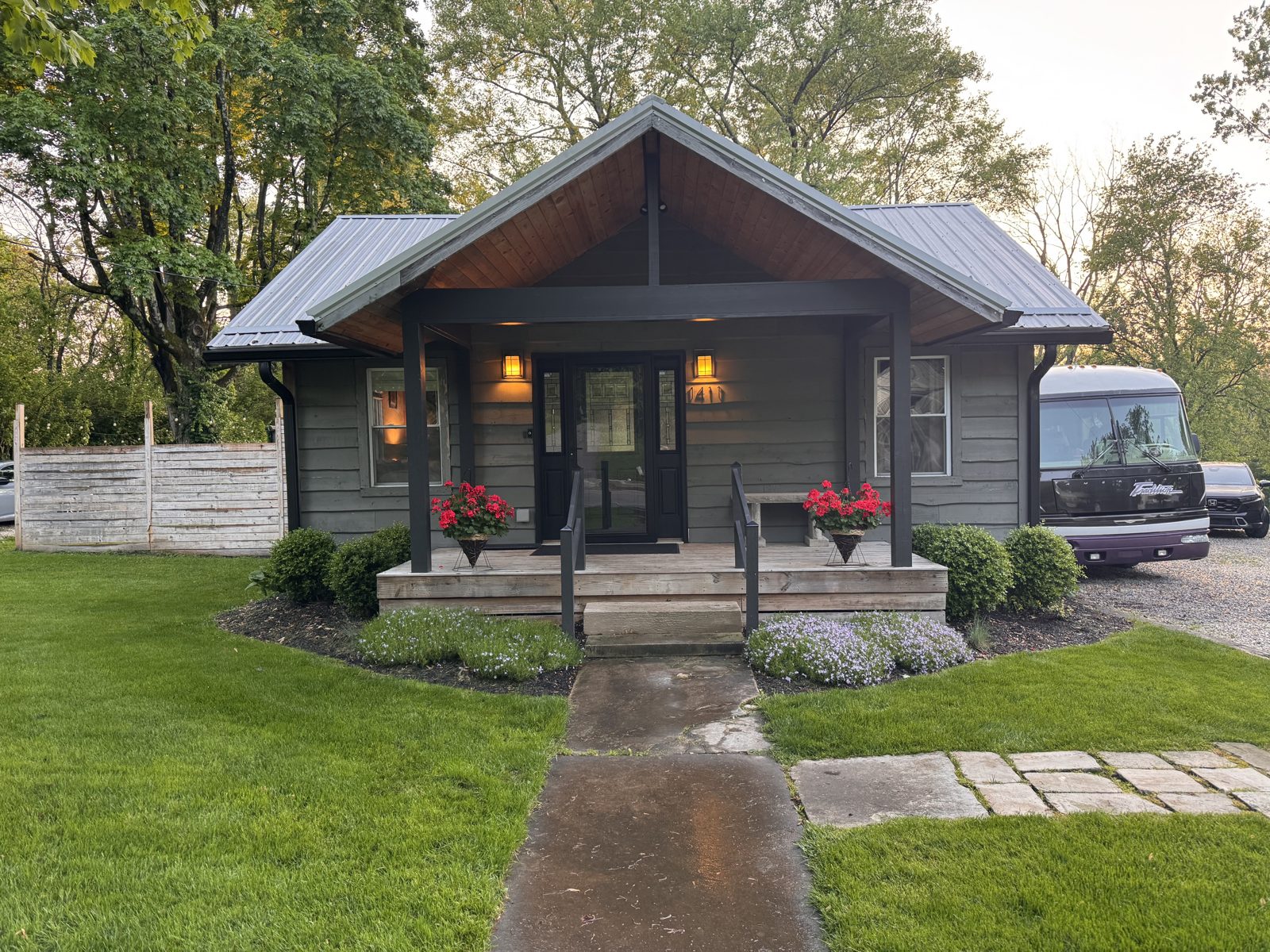 House for rent in Bloomington Indiana — Rose Bowl House charcoal bungalow
